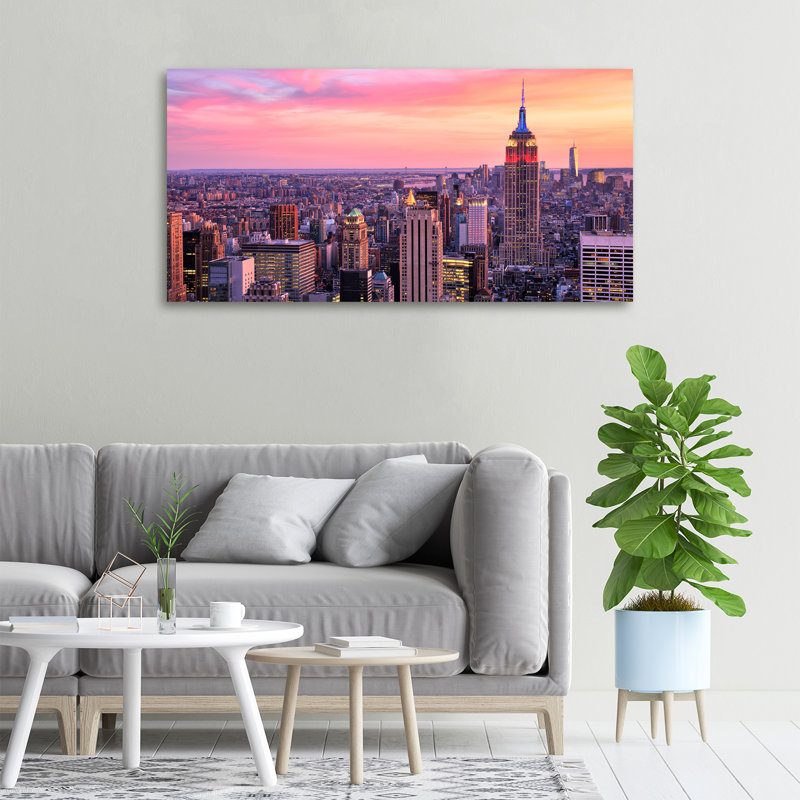New York West 1 Piece Wall Art on Canvas