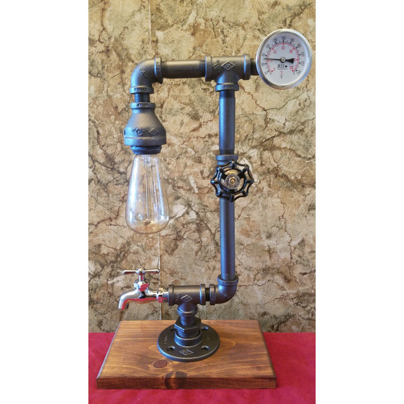 Hayse Solid Wood Arched Lamp