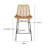 Deach Counter Stool with Metal Frame-599112224