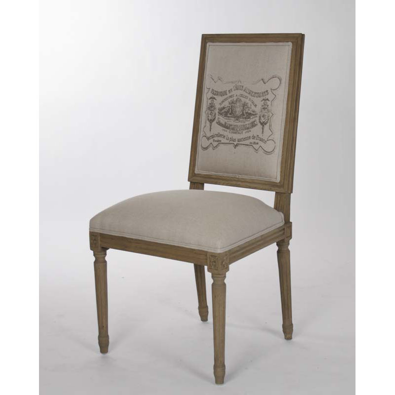 Chaise rembourrée Bodil, Orme récupéré, Neutre