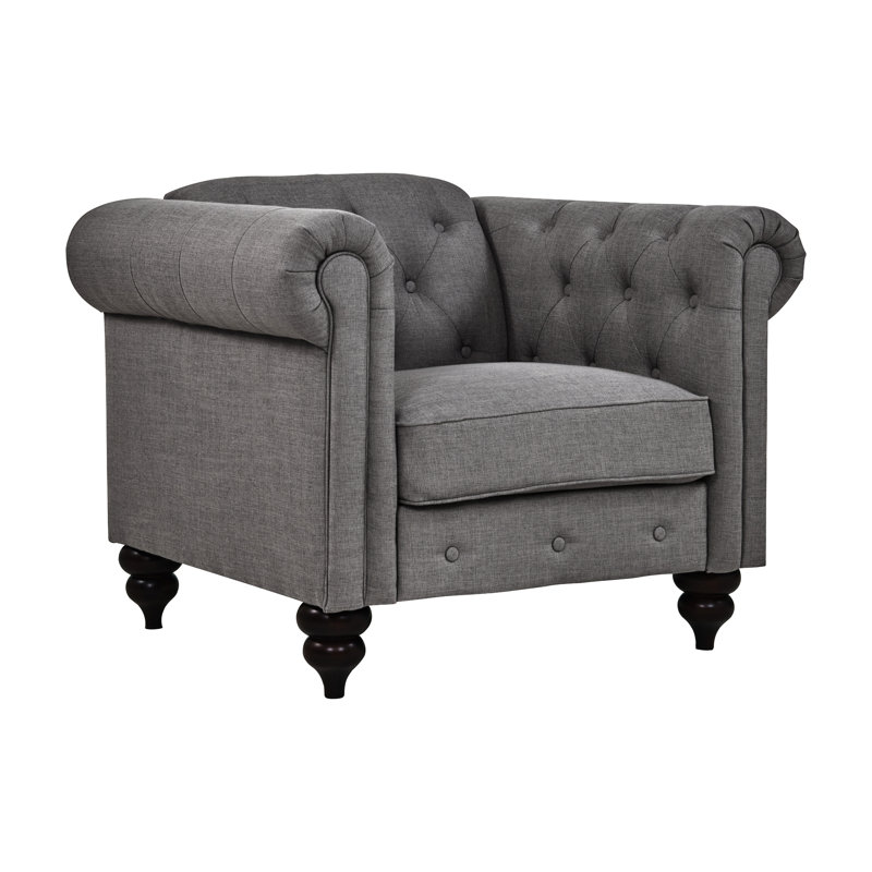 Fauteuil Renita, Gris anthracite