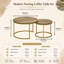 Ensemble de 2 tables gigognes Modern Brown-492024272