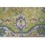Tapis vert géométrique 7x9