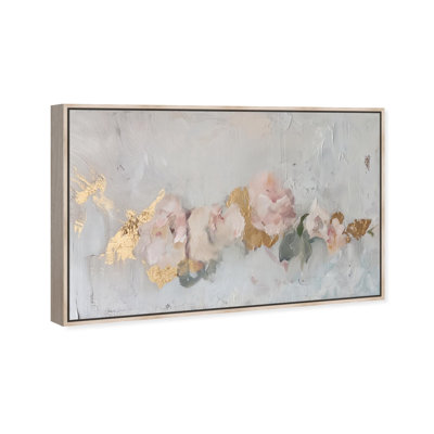 Oliver Gal Velvet Alloy Floral Abstract - Liquid Framed Canvas Art