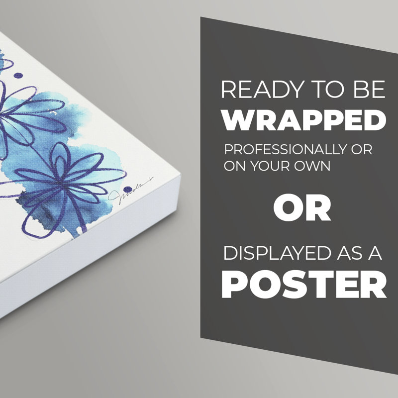 Flower Power I - Impression sur toile seulement - NON-CADRE