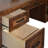 Geonna 71" Rustic Executive Desk, Fully Assembled