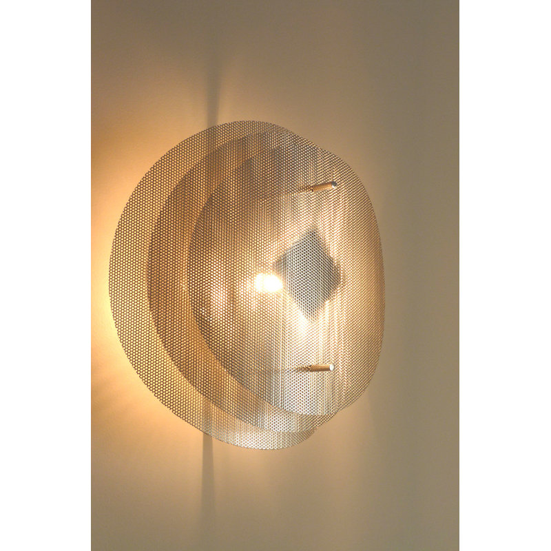 Solar Stainless Steel Flush Mounted Sconce