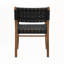 Ensemble de 2 chaises en cuir de polyuréthane et en bois d'hévéa robuste-1734691525