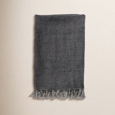 Montauk Linen Hand Woven Throw Blanket