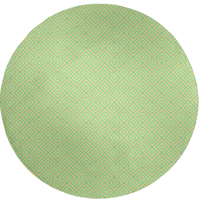 Chenille Indoor Rug, Round 5'