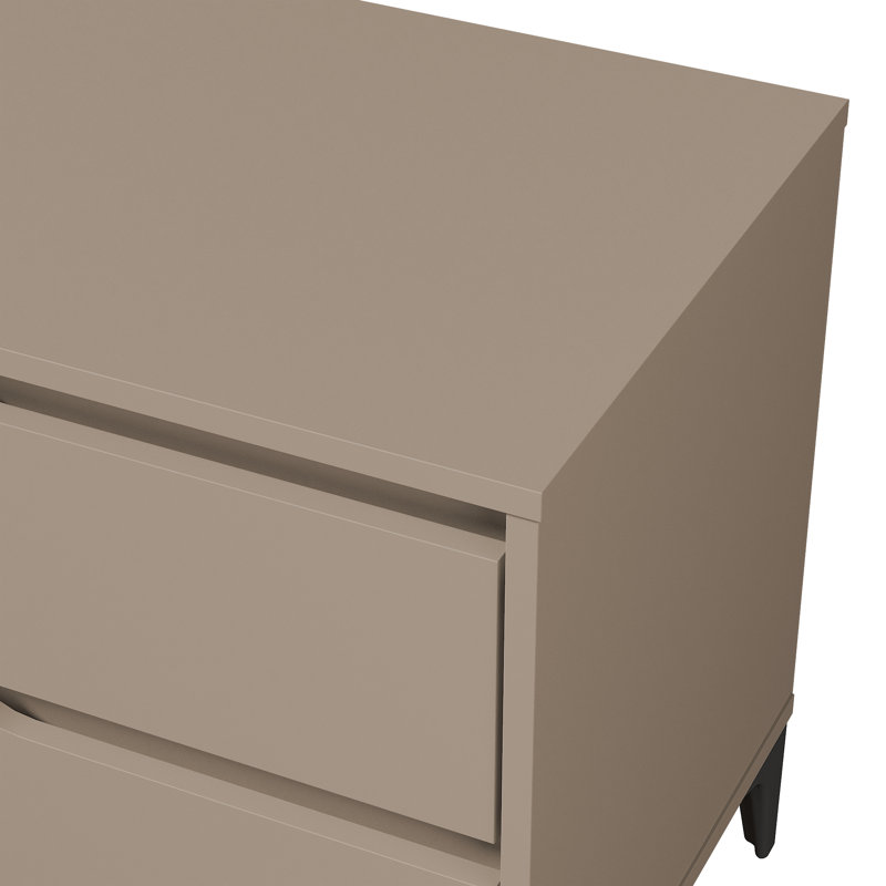 Table de chevet 2 tiroirs 20 po Norcross, Beige