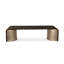 Modern Streamline Solid Wood Sled Coffee Table