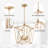 Modern Geometric Pendant Light With Adjustable 60" Chain-504399529
