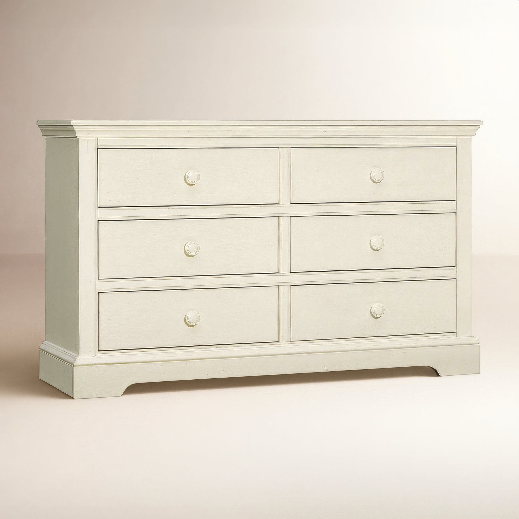 Charter Kids 6 - Drawer Dresser, Chalk