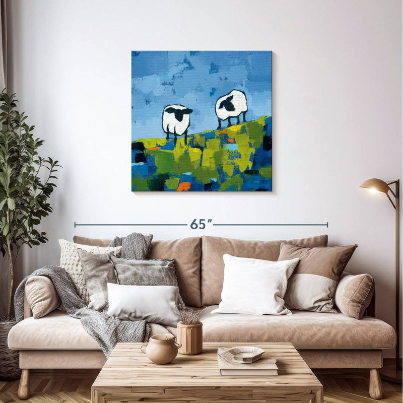 Two Sheep, 36" H x 36" W