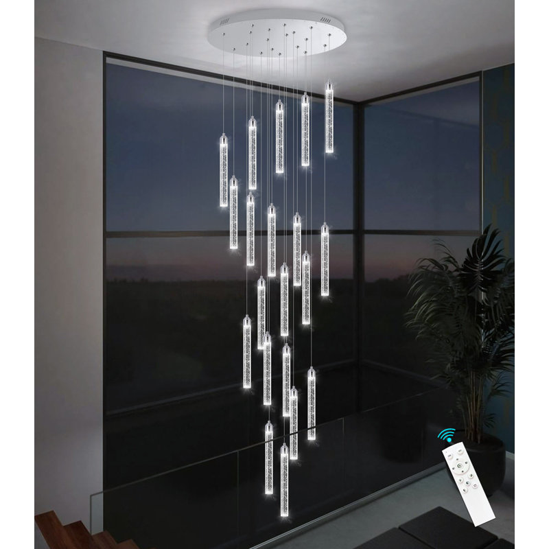 Lustres en cristal 20 lumières, Argent