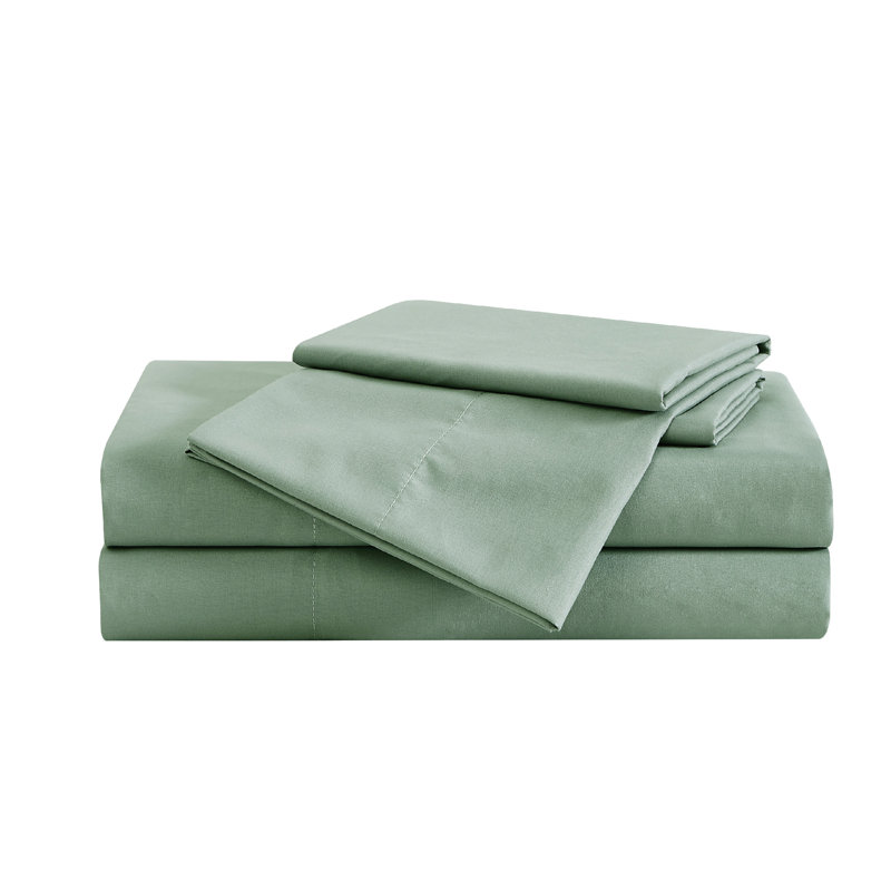Vêtement de toilette vraiment doux, Vert, Ensemble de draps pour taille de lit simple TG ave