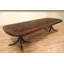 Extendable Mahogany Oval Solid Wood Dining Table