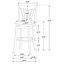 Chaise de bar pivotante en bois Decker-1794861970