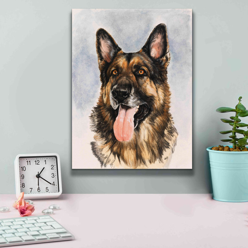'German Shepherd 2' by Barbara Keith, Canvas Wall Art