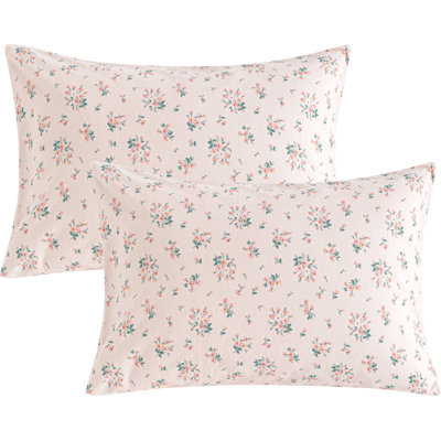 Taies d'oreiller pour tout-petits 100% coton, taies d'oreiller respirantes douces pour la peau avec fermeture à enveloppe, 13 x 18 pouces (paquet de 2)