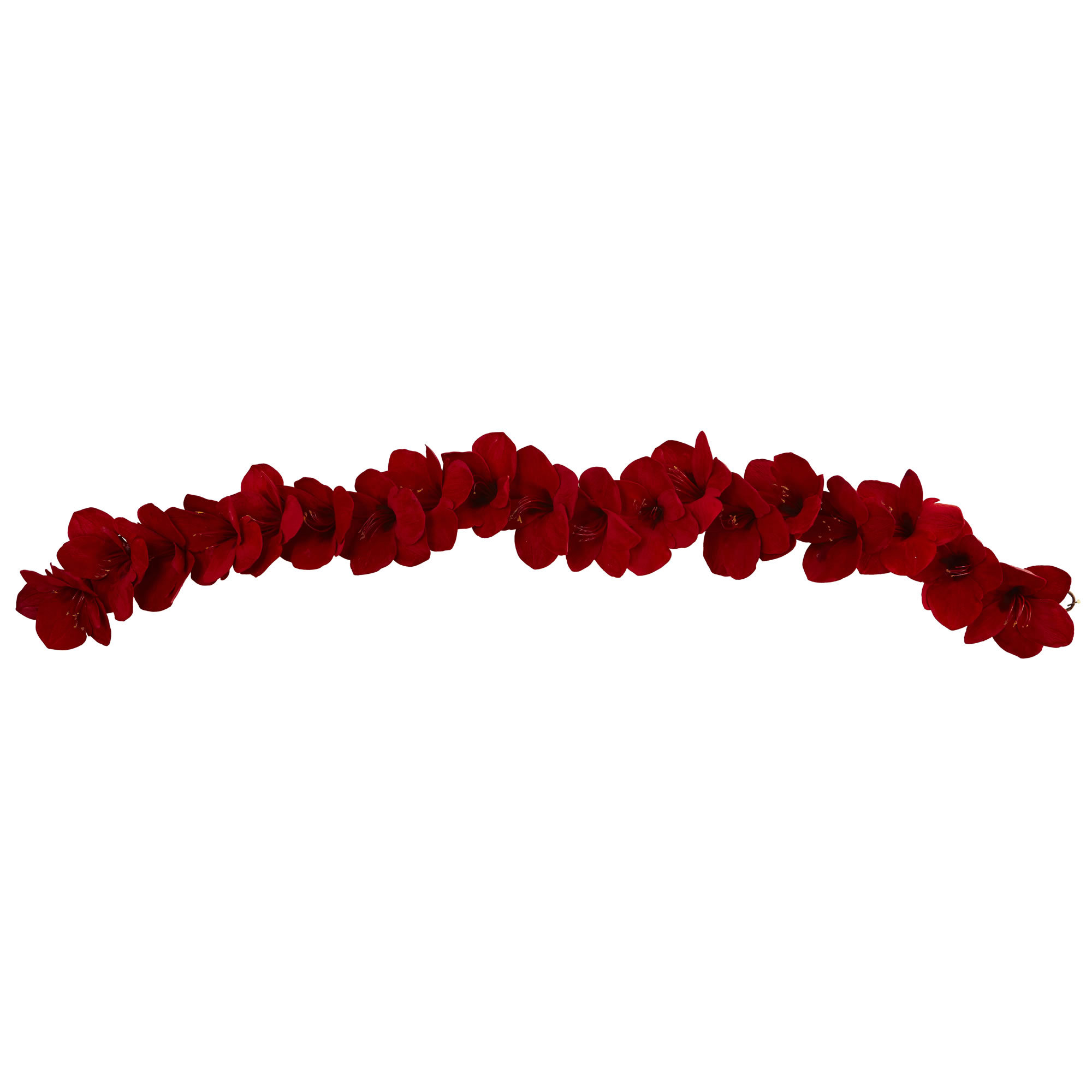 The Holiday Aisle® Amaryllis Garland & Reviews | Wayfair