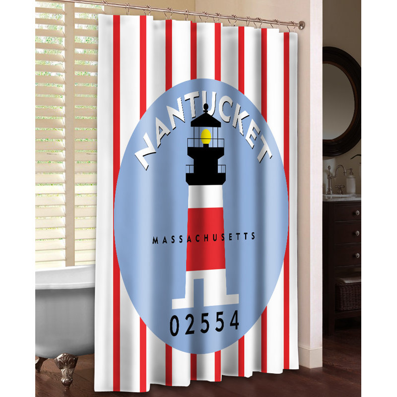 Nantucket Striped Shower Curtain
