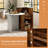 Front Reception Counter Desk Checkout Office Desk With Open Shelf & Lockable Drawer-1171221987