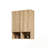 2-piece Bathroom Floating Side Cabinet Set with double doors