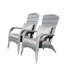 Chaise de patio avec coussins (coussin gris)-1125353246