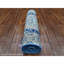 2'7"x11'9" Blue Aryana Hand Knotted Mamluk Design Runner Oriental Rug G88892
