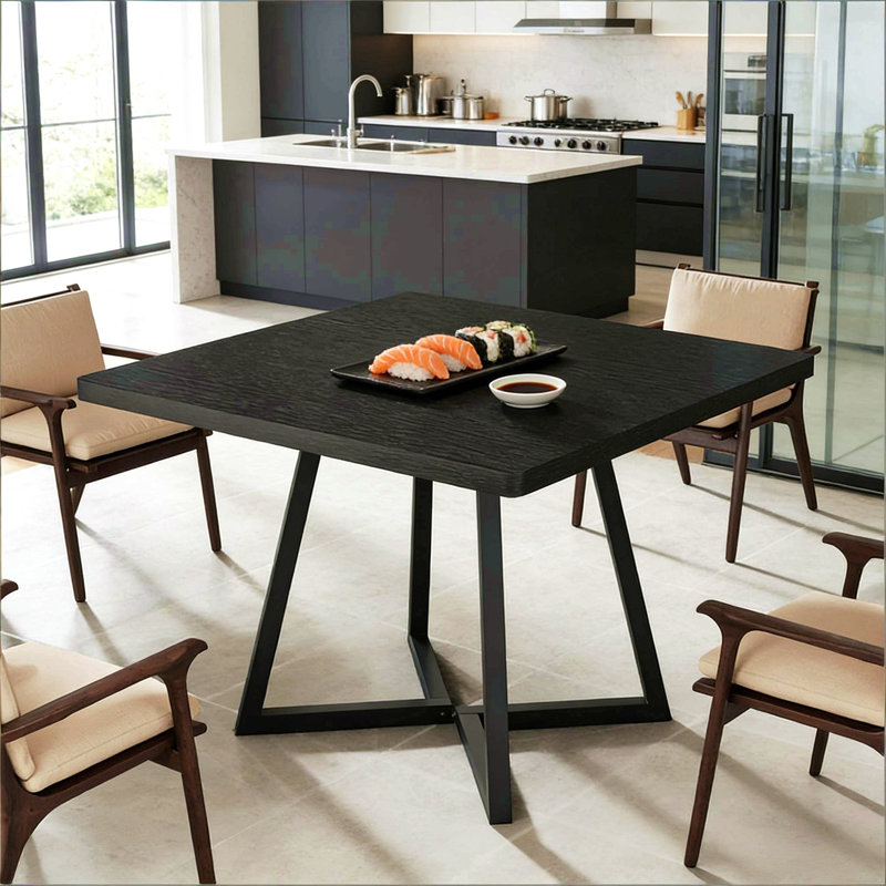 Square Coffee Table,Rustic Dining Table,Classic Kitchen Table,Small Conference Table(Only Table)