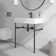 Turner 30" W x 16" D x 35" H Ceramic Rectangular Console Bathroom Sink with Overflow