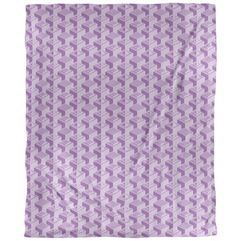 Tissu skyscrapers, Violet, L 60 po x l 36 po, Polyester filé