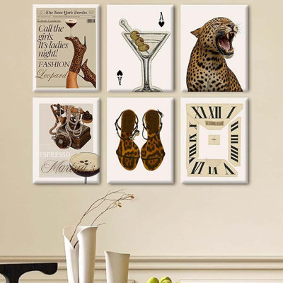 6 Piece Wrapped Canvas Print