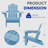 Ayanda HDPE Folding Adirondack Chair With Dual Cup Holder(Set Of 2)-603688851