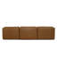 Ellaline Armless Modular Sofa Tan Leather