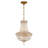 Sansom 12'' Aged Brass Chandelier