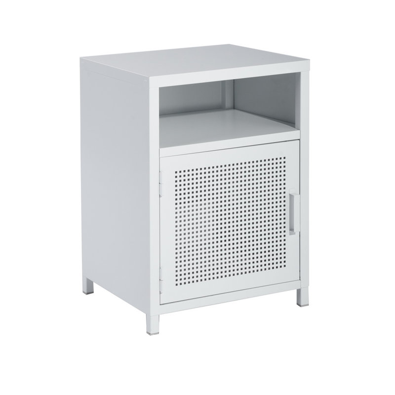 Evelina 39cm W Bedside Table, White