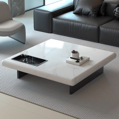 Table basse simple et luxueuse en marbre