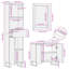 2-5 Bathroom Storage Furniture Set-106216261