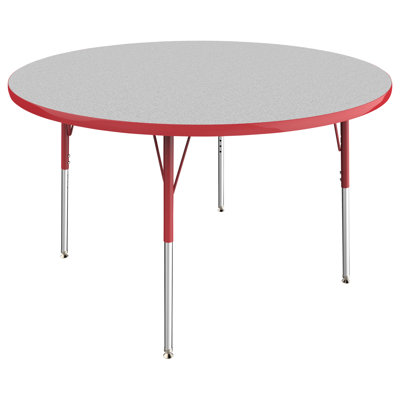 Round T-Mold Adjustable Height Activity Table