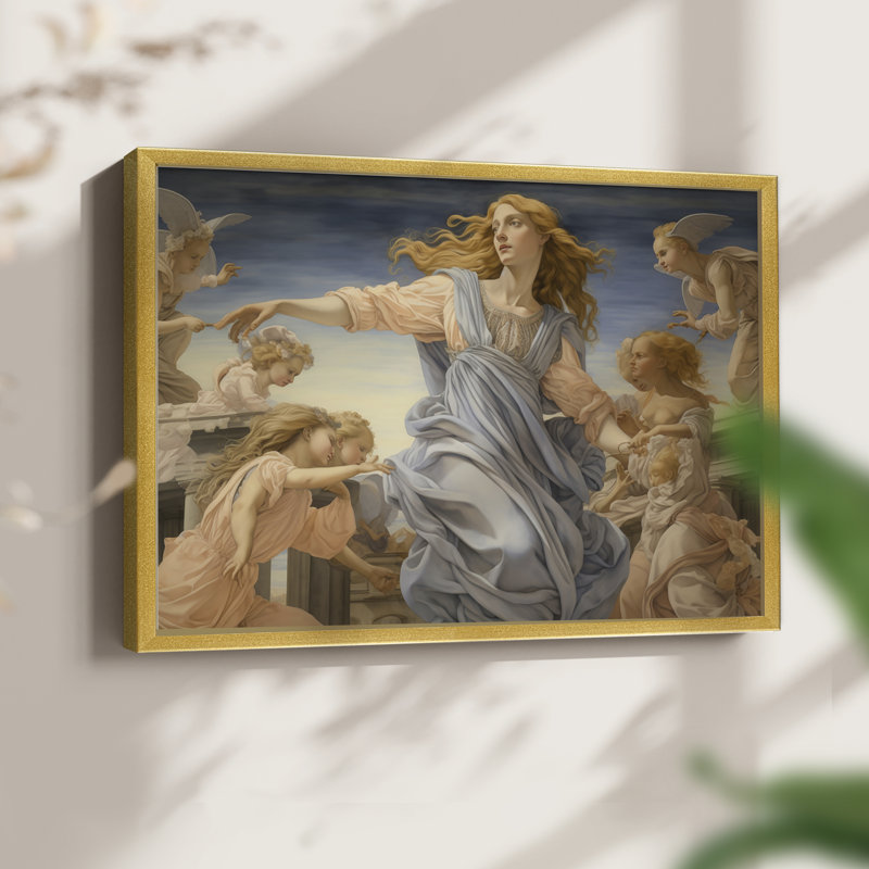 Angels From Above-Lxxx - Reproduction encadrée - Restickable, H 16 po x l 20 po