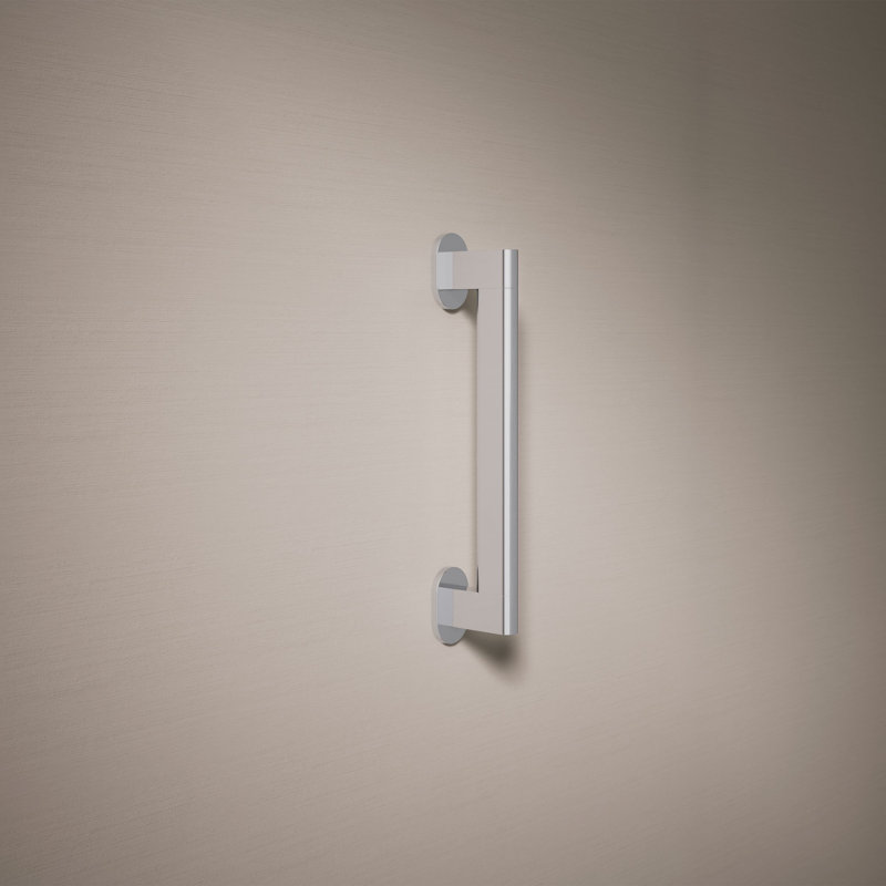 Belay Grab Bar, 1.75" H x 12" L, Polished Chrome