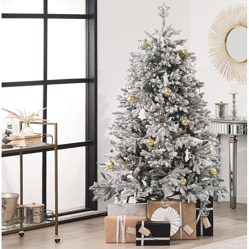 Foraker Artificial Pine Christmas Tree, 5.91ft H x 3.94ft W x 3.94ft D