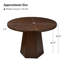 Stuart Mid-Century Modern 45" Round Dining Table-102438483