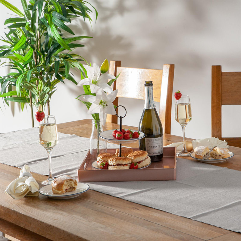 Argon Tableware Melamine Tray, Rose Gold