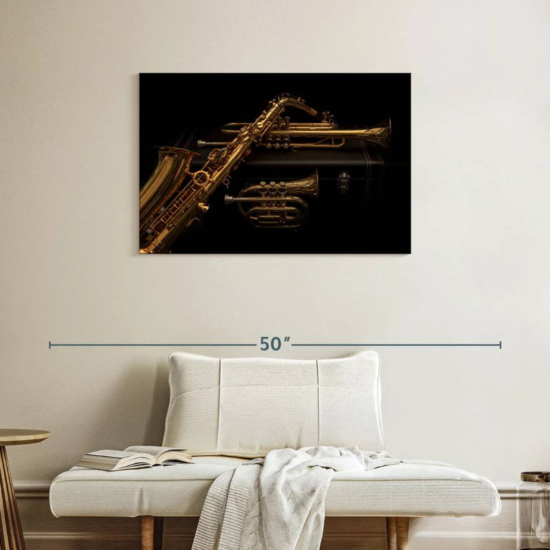 Abarca Wind Instruments, 24" H x 36" W