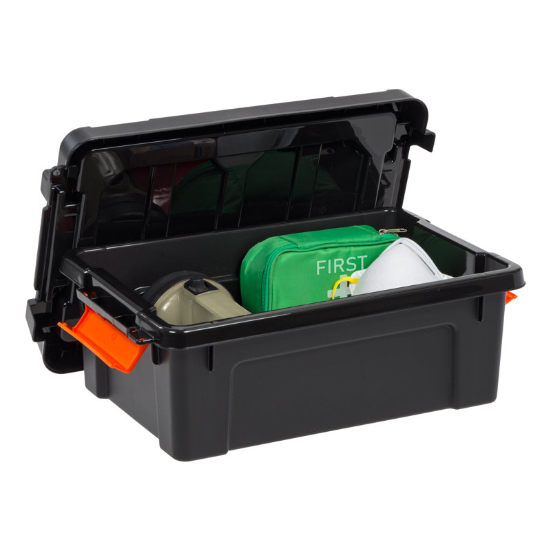 IRIS 12 Qt./3 Gal. Heavy-duty Stackable Storage Tote
