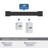 Bridgeport 3-3/4 inch (96mm) Center-to-Center Matte Black Cabinet Pull - 10 Pack-90709892